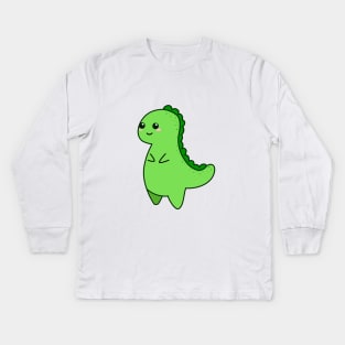 Kawaii Cute T-rex Kids Long Sleeve T-Shirt